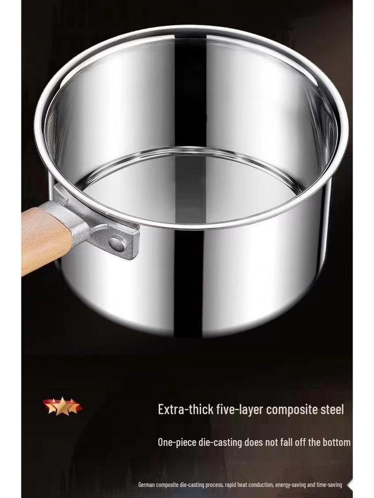 316 Stainless Steel Non-Stick Baby Food Pot with Steamer – Extra Thick All-in-One Cooking & Noodle Pot