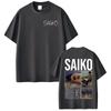 Rapper SAIKO Natsukashii Yoru Album 2025 T-shirt Men's Women Cotton Oversized T-shirts Hip Hop Retro Short Sleeve Print T Shirts