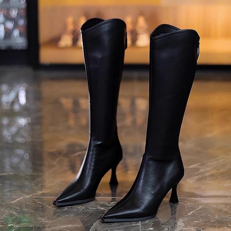 Sexy Stiletto Vysoké Podpatky Dámské Kozačky Nad Koleno Špičaté Špičky Striptérky Dámské Boty Pole Dancing Dlouhé Kozačky