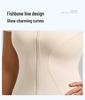Top da Yoga ad Alta Elasticità con Zip, Vestibilità Aderente e Collo Alto