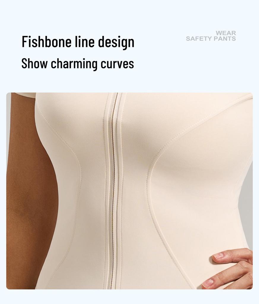 Top da Yoga ad Alta Elasticità con Zip, Vestibilità Aderente e Collo Alto