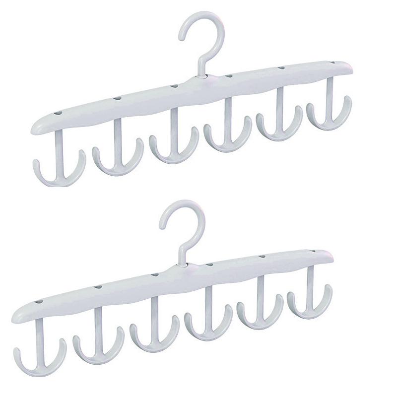 12 Hook Rotatable Hook Hanger,Underwear Sling Wave Drying Hanger, Multi-Functional for Home Dormitories,Storage Organizer a Gift