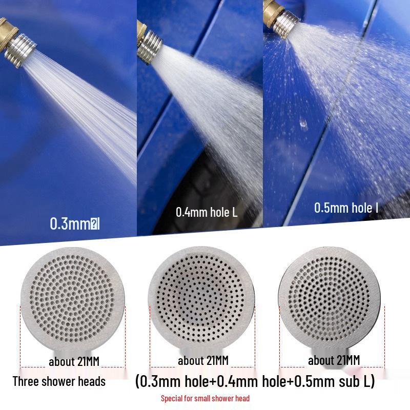 

Пистолет для мойки высокого давления с быстросъемным соединением 1/4 - Головка-душ из нержавеющей стали и мягкая насадка для полива, мытья овощей и чистки колес