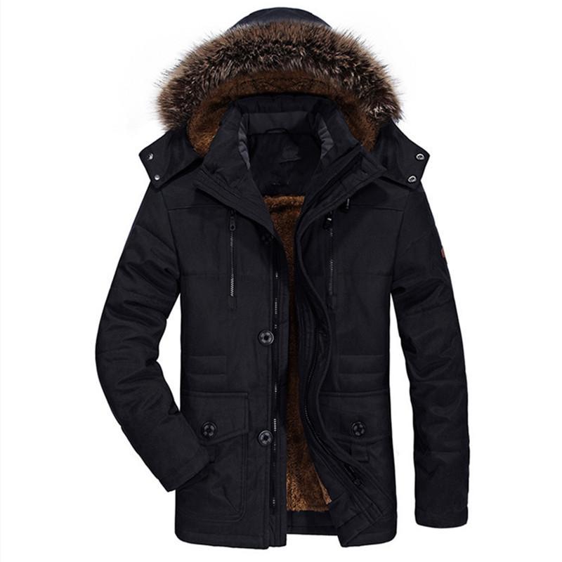 

Мужская зимняя теплая куртка длинная Parker Coat утолщенная куртка для активного отдыха M