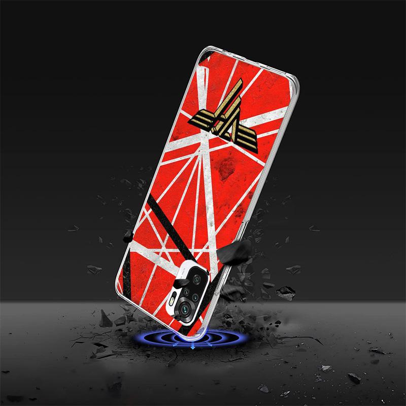 Eddie Van Halen Graphic Guitar Phone Case For Xiaomi Redmi Note 15 14 13 12S 12 11 Pro Plus 14S 11S 11E 10 10S 11T 5G Personaliz