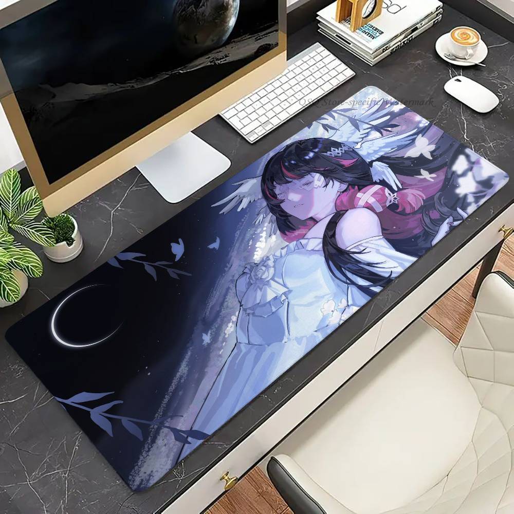 Anime Columbina G-Genshin Impact Mousepad Non-slip Suitable For Office Computers Laptops E-sports Game Desk Mats XXL Keyboard