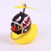 Car Small Yellow Duck Goods Gift Broken Wind Helmet Car Decoration Bicycle Deco Wind-breaking Wave-breaking Duck Car Styling