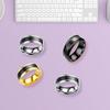 Intelligent Temperature Sensitive Stainless Steel Ring for Couples and Health Lovers Waterproof Jewelry Wedding Gift