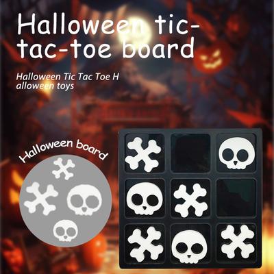 Holzpuzzlespielzeug, Halloween-Brettspiele, süße Totenköpfe und Familienbrettspiele für Kinder und Erwachsene