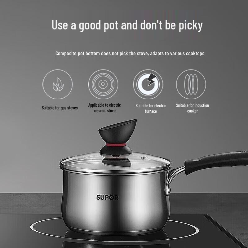 Supor 316 Stainless Steel Milk Pot
