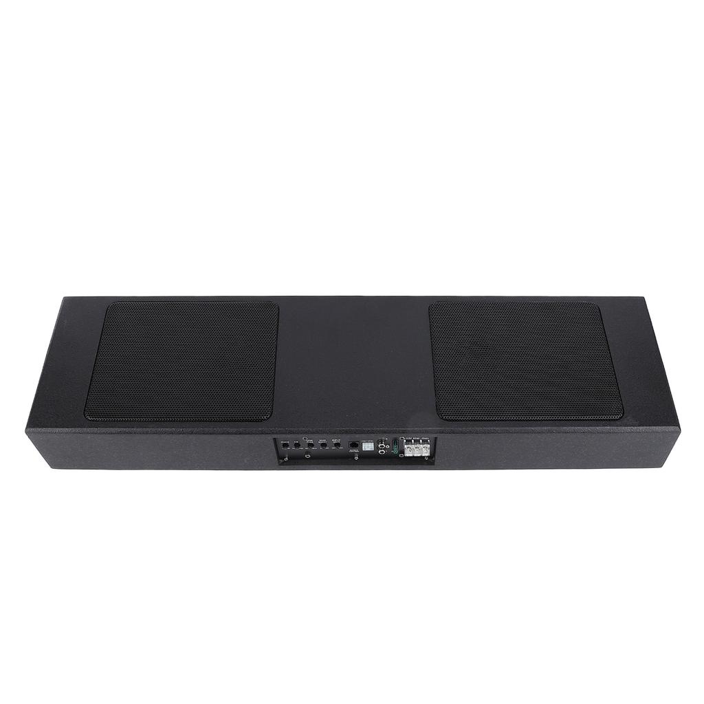 800W Car Subwoofer Slim Under Seat Active Powered Subwoofer High Low Level Input Car Truck Sound Sub with Built in Amp