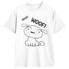 Shiro Lucky Happy Dog Crayon Shin Chan T-Shirt Men Aesthetic Cotton T-Shirts Summer Crewneck Tee Shirt Plus Size Tops