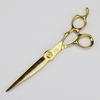 XUANFENG 7-inch Golden Hair Scissors Barber 440C Cutting and Thinning Scissors