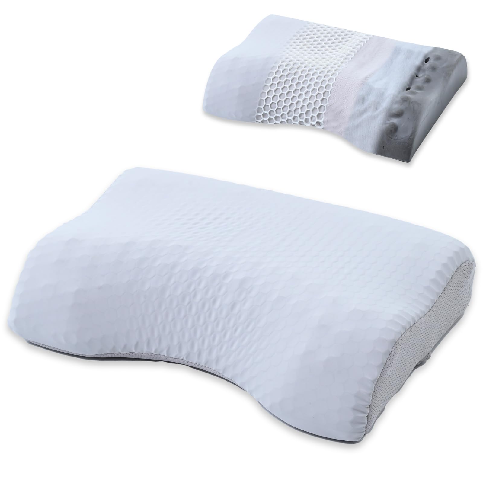 

Yamazen Arch Fit Pillow, Breathable Honeycomb Structure, Supports Turning, Distributes Body Pressure, Adjustable Height, Deodorizing, 50cm Wide x