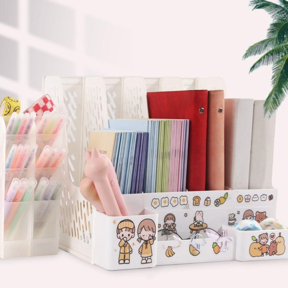 Detachable Desktop File Box Large Capacity File Rack Back To School File Storage Box Home Use