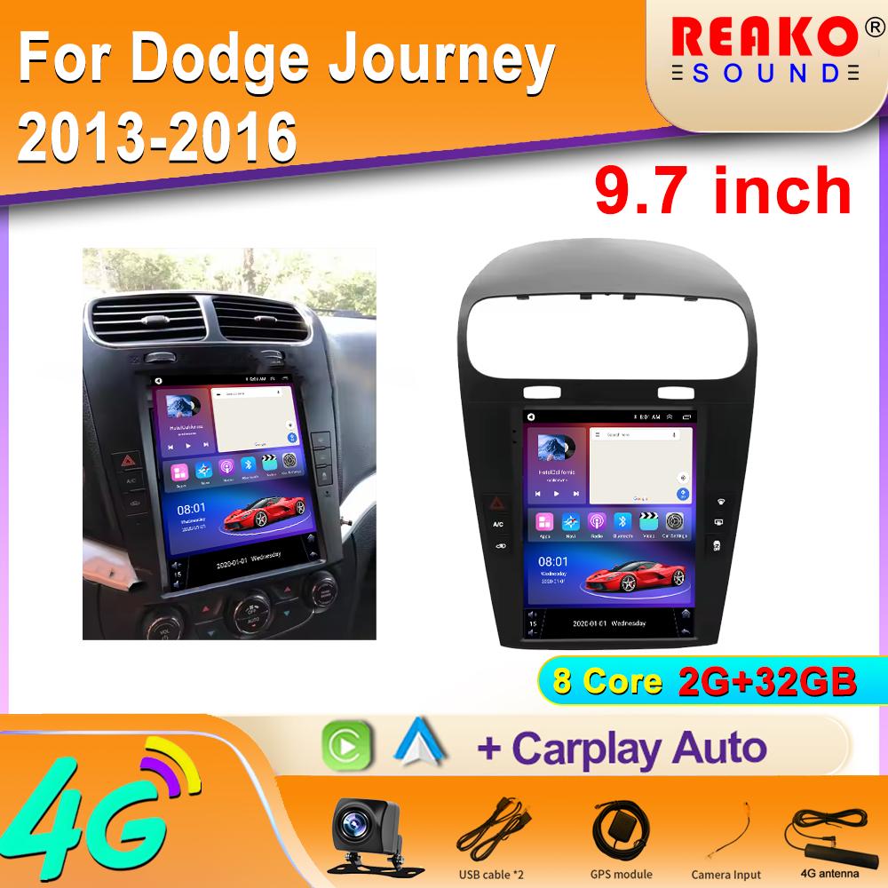 9.7 Inch  2 Din Android Car Radio For Dodge Journey 2013-2016 Stereo Car Multimedia Video Player DVD GPS Navigation