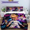 Ronaldo's Portugal's Cristiano Ronaldo Wins World Cup Bedding Set, Breathable Duvet Cover with Pillowcases, Soft Bed Linen for Bedroom Home Decoration