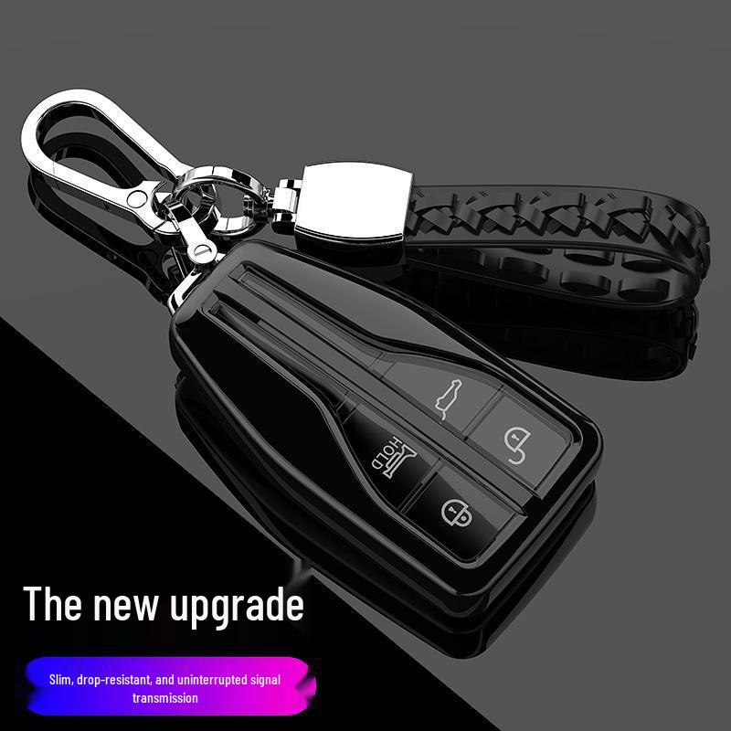Premium Hongqi H9/HS5/HS7 Key Case with Male Buckle - Elegant Interior Car Decoration for Women