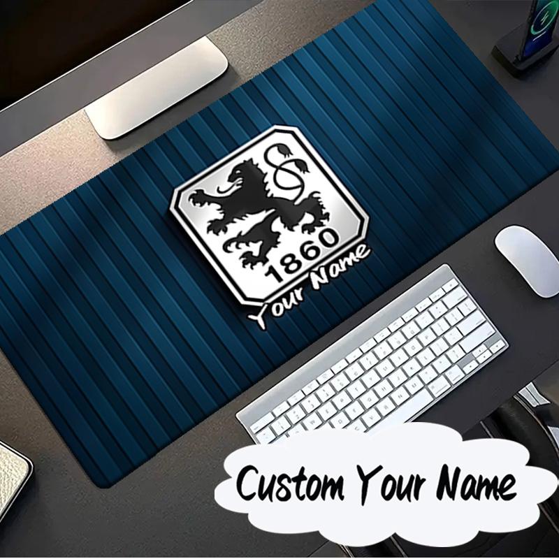Custom Name Mouse Pad Club Crest Munchen Design Mouse Pad, Gaming Mouse Pad, Keyboard Pad, Desk Decor for Computer Notebook Fan Birthday Gift
