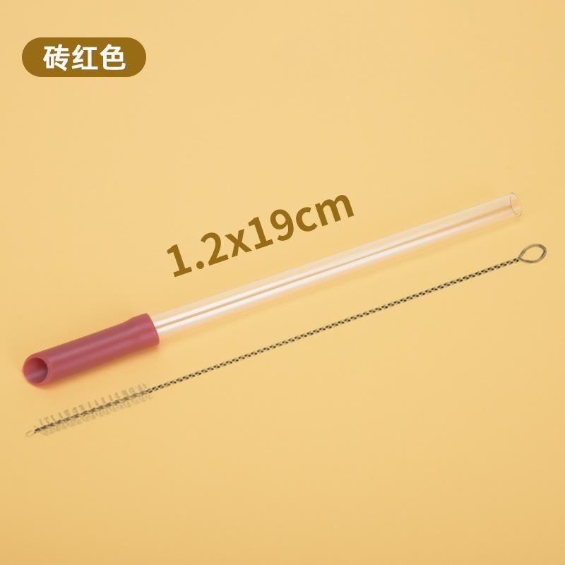 Tritan Telescopic Straw Set Milk Tea Beverage Reuse Water Cup 1.2Cm Straw Multi-Color Optional