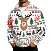 Men's 1/4 Zip Sweatshirt with Stand Collar and Christmas Print Casual Long Sleeve Pullover
