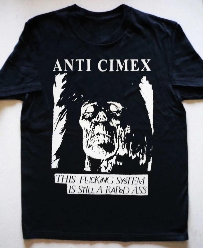 

VTG ANTI CIMEX Band Heavy Cotton Black S-5XL Unisex T Shirt CM193 Unisex T-Shirt XL