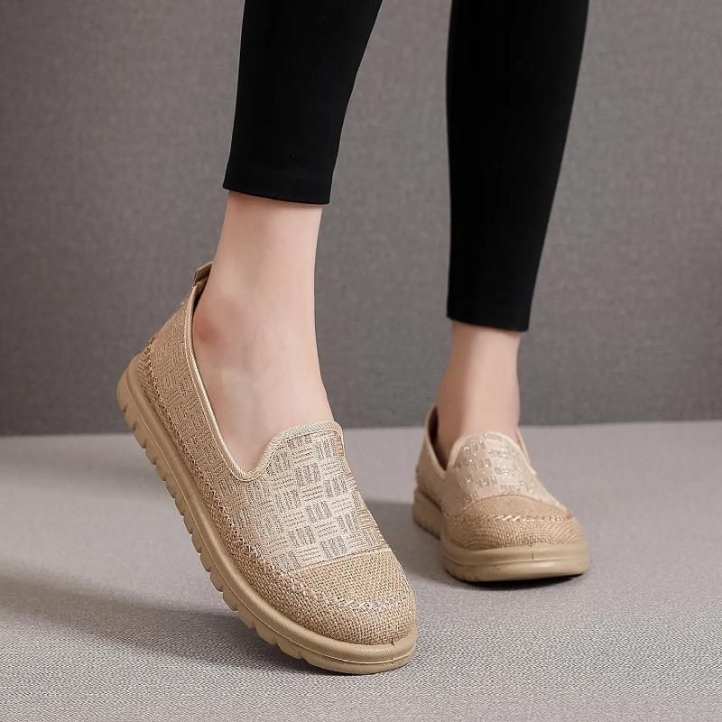 Fisherman's shoe women's new summer comfortable casual shoes linen splicing shallow breathable one-foot shoes