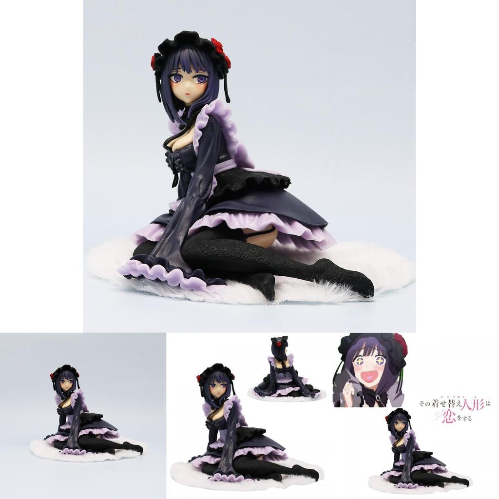 Collectible Anime Figure Handicraft Model Statue Pvc Material Black River Droplet