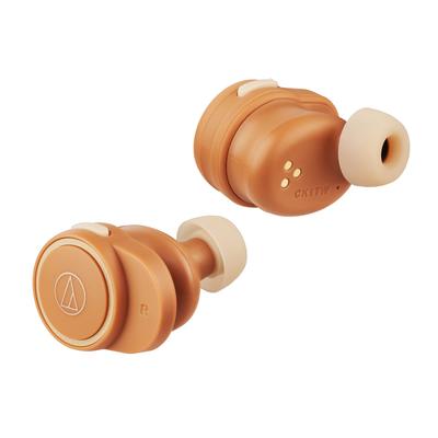 ODER Kabellose Ohrhörer Kabellose Ohrhörer Bis zu ca. 21 Stunden Wiedergabe Verbesserte Anrufqualität Modus mit niedriger Latenz Einzelohr verwendbar Orange ODER