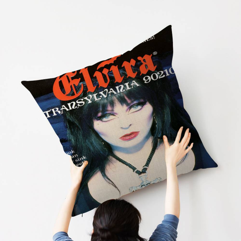 EElvira MMistress DDark Pillow Cushion Cover Pillowcase Living Room Sofa Home Decor Customized