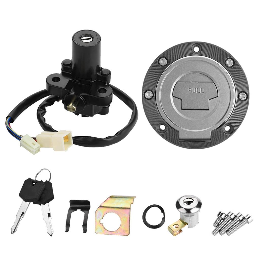 Motorcycle Ignition Switch Fuel Gas Cap Seat Lock Keys for Yamaha YZF R1 R6 R6S FZ6 FJR1300