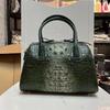 Bag Women'S Retro First Layer Cowhide Bag Crocodile Pattern Embossed Handheld Shoulder Bag Women'S Bag