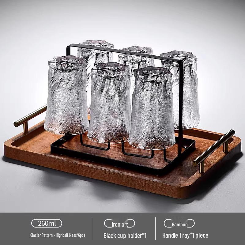 Mystic Ice Luxury Whiskey Glass - Creative Retro Rock Cup