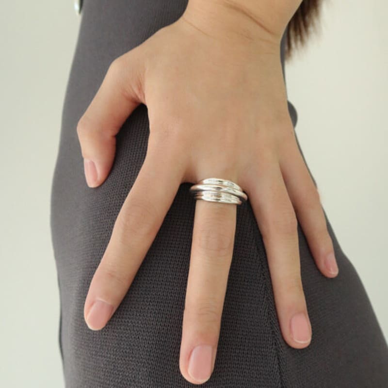 Oepe THREE LAYER RING (Silver)