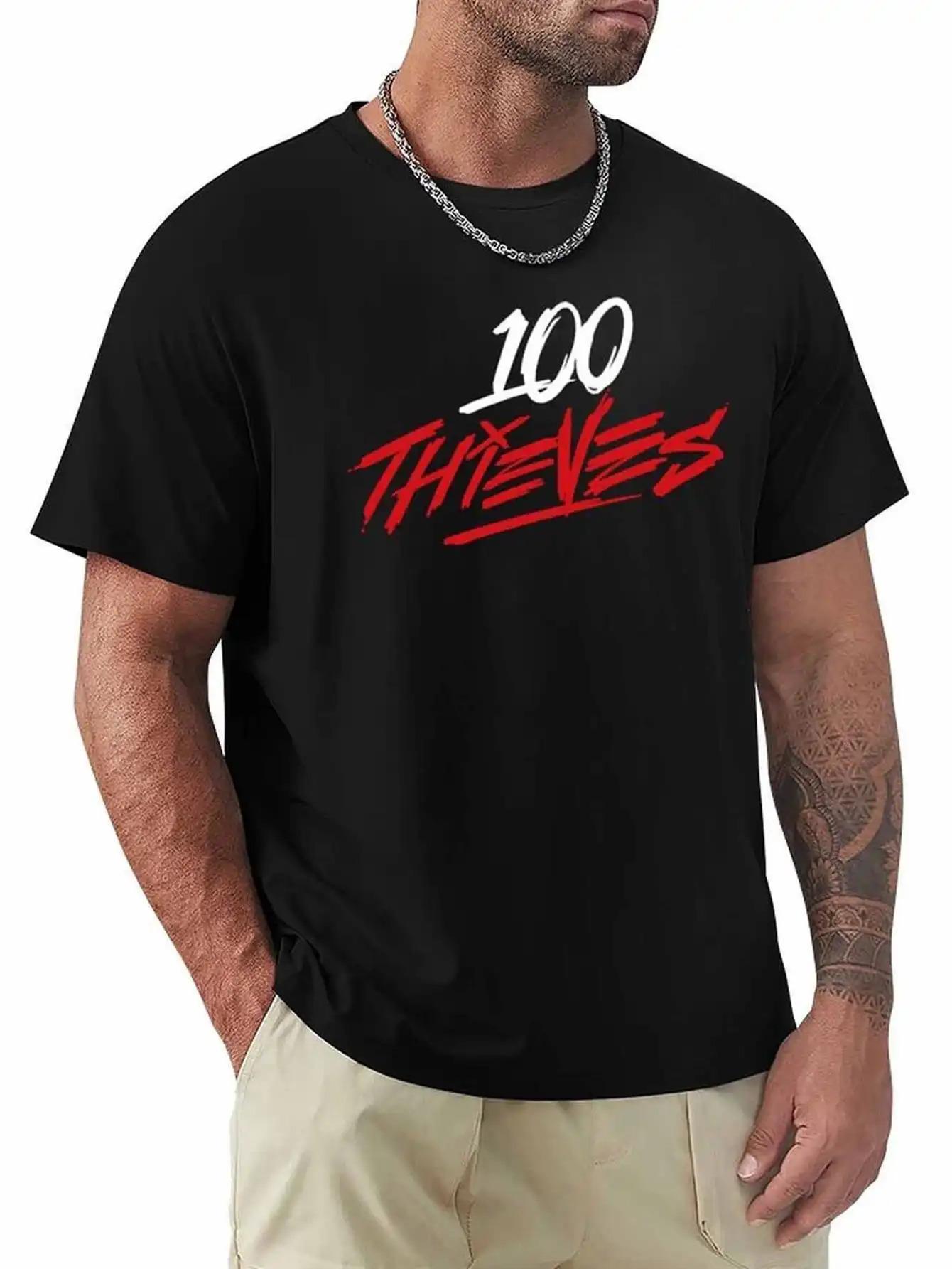 Thieves Merch Thieves Logo T-Shirt- Bold White& Red Graphic Tee XL