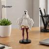 Small Halloween Figurine for Shelf Decor Gothic Ghost Lady Sculpture, Resin Shrouded Woman Figurine, Mythical Decoration Desktop Ornament Computer