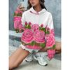 Fashion Women's Hooded Sweater 3D Printing Color Printing Casual Hooded Sweater