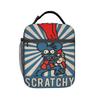 Itchy and Scratchy Lunch Bag For Women Lunch Box Fashion Outdoor Picnic Cooler Bag Portable Zipper Oxford Thermal Lunch Bags