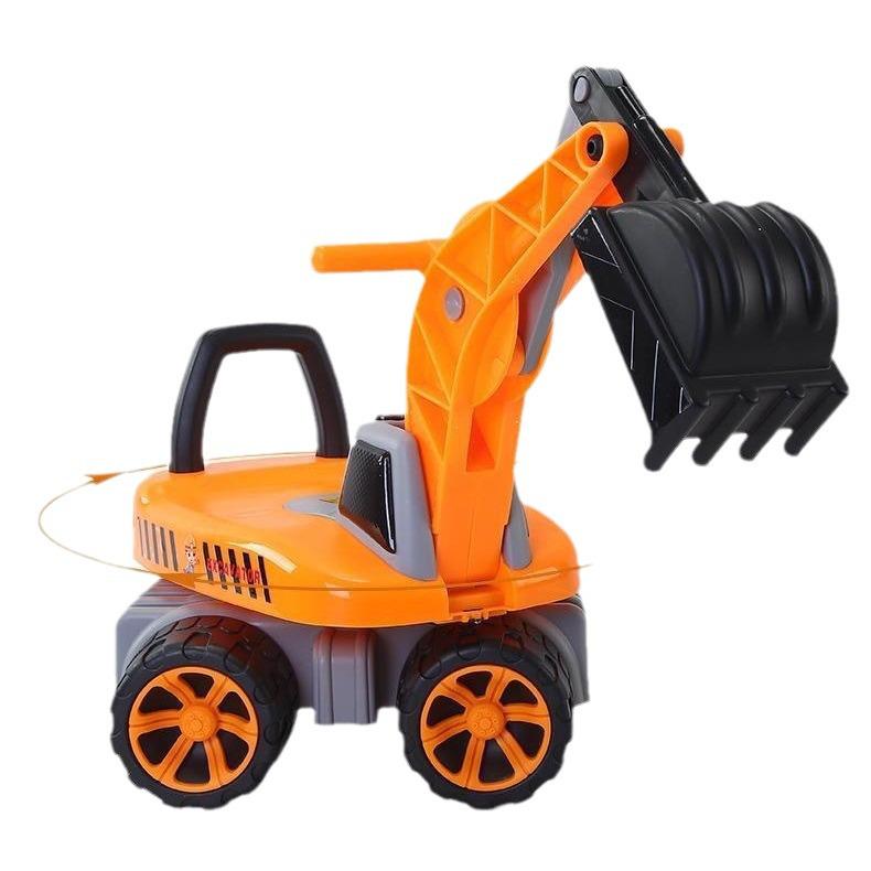 Children's Ride-On Excavator: Rotating, Extra Large Engineering Vehicle Toy for Boys