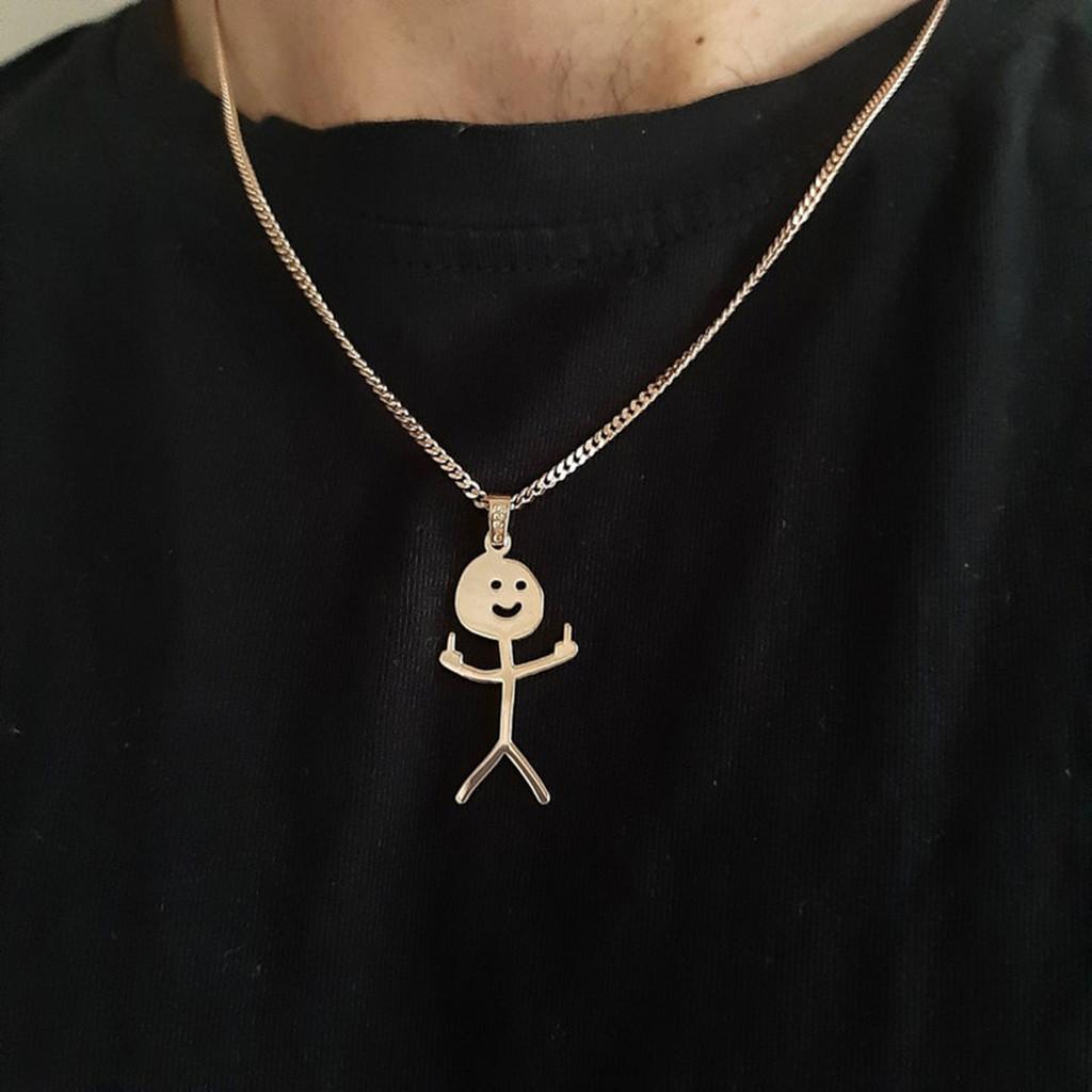 Funny Trendy Doodle Necklace Combining Unique Design And Durable Craftsmanship For Wearers All