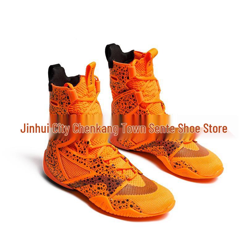 Unisex High-Top Boxing and Wrestling Shoes - Non-Slip Martial Arts Training Boots 916 Fitness