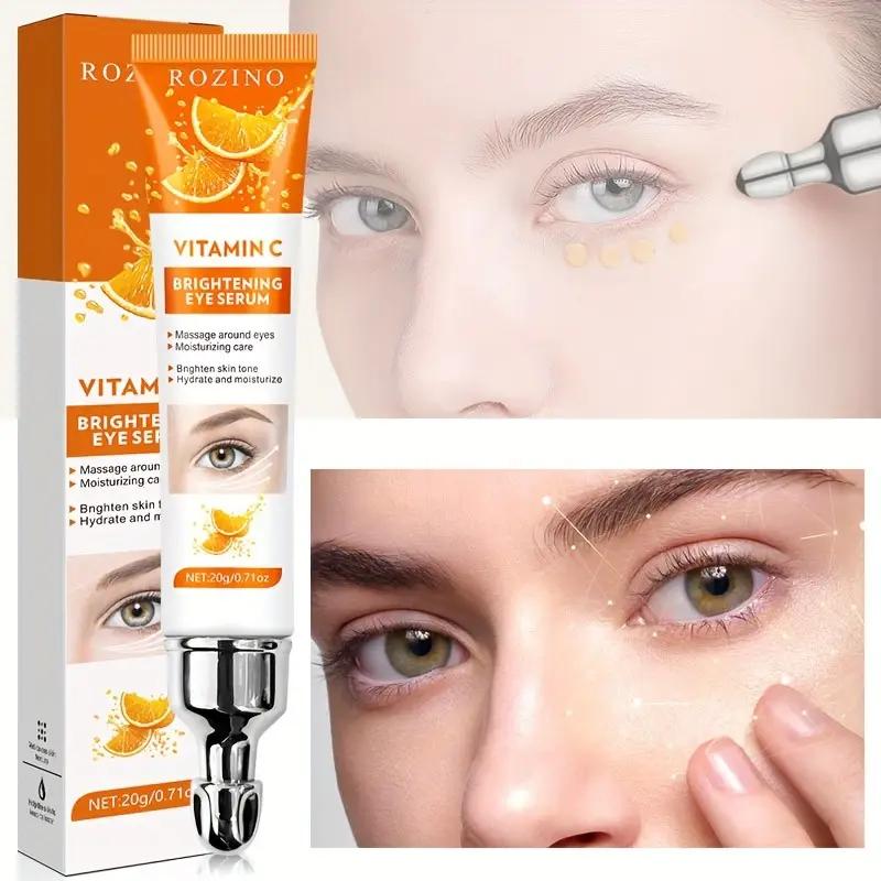 Vitamin C Eye Cream with Firming  Lifting Effect Moisturizing Under Eye Treatment for Dark Circles  Fine Lines Professional Eye Care 20g