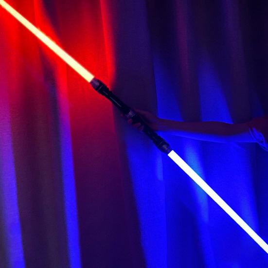 Lightsaber Toy Colorful Cool Luminescent Parent-child Interaction Cosplay Props Detachable LED Glowing Lightstick Children Light Toy Christmas Gift