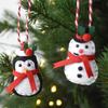 Soft Felt Christmas Tree Decoration Set, 5 Piece Holiday Tree Hanging Ornament With Pre Attached Cords for Tree, Entrydoor, and Festival Wall Display