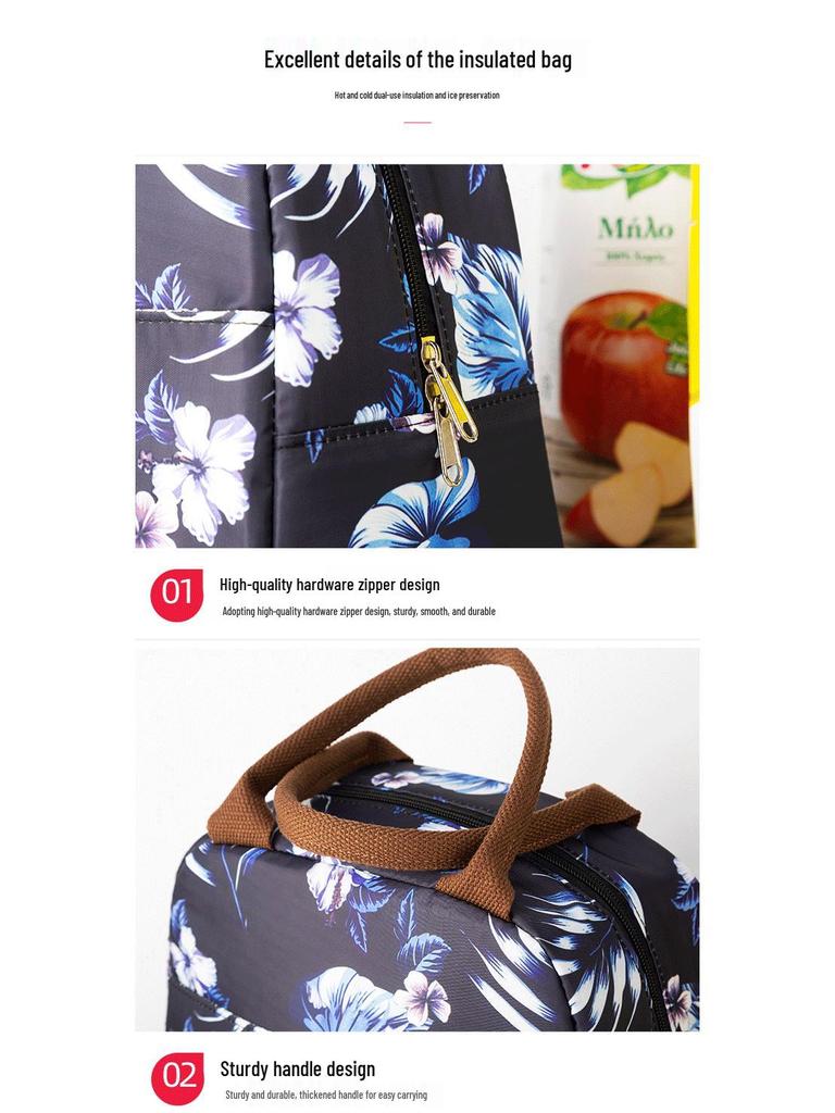 Anpassningsbar Handväska för Mamma och Baby med Stor Kapacitet, Isolerad, i Oxfordtyg