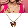 Butterfly Necklace Realistic Exquisite Elegant Gold Butterfly Necklace for Mother Girlfriend Friends