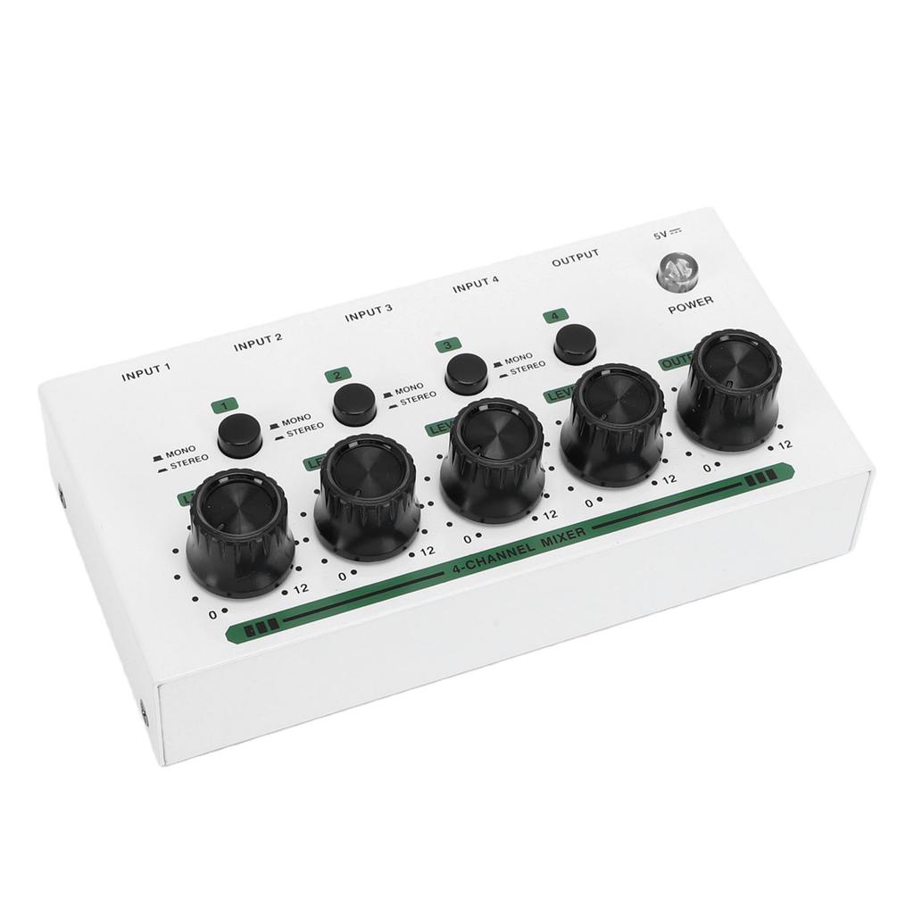 Stereo Headphone Amplifier 4 Channel Headphone Amplifier Splitter with 1 4 Inch Input Output for Studio Stage
