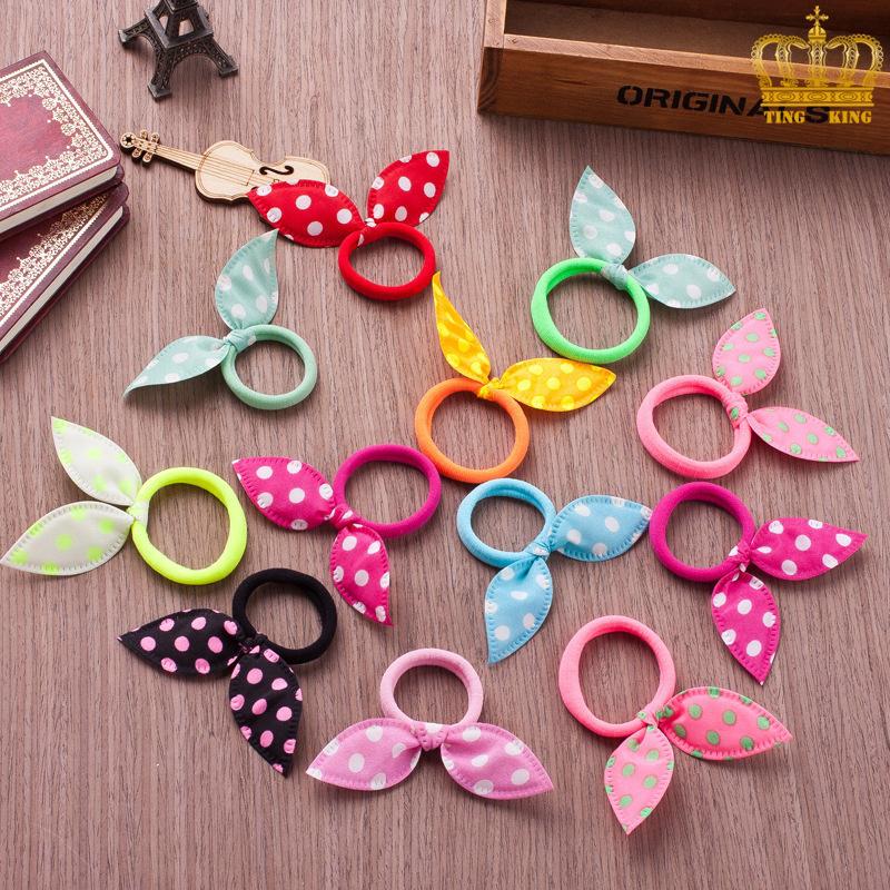 15 шт. Мини Маленькие Зайчьи Ушки Ободок Резинка для Волос Резинки Детские Милые Аксессуары для Волос 15 pcs