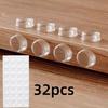 Self Adhesive Transparent Door Stopper Protector Round Soft Silicone Granules Anti Slip Shock Absorbing Buffer Pads for Home