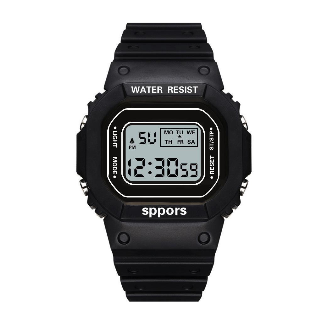 Trendy Influencer Sport LED Waterproof Watch for Students